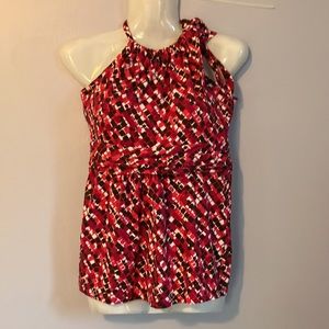 Ann Taylor petites pink halter shirt